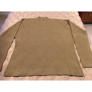 Claiborne Mock Neck Sweater Gold/Tan color Size XL